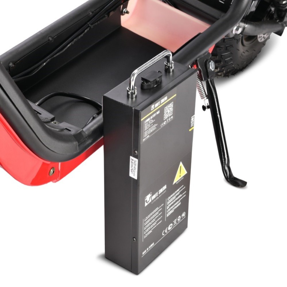 Электроскутер CityCoco WHITE SIBERIA MINI R 2.0 1200W (2022) BLACK 24